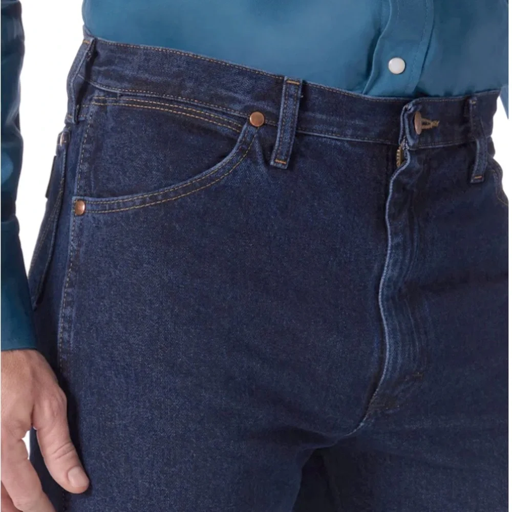 WRANGLER® COWBOY CUT® ORIGINAL FIT JEAN IN DARK STONE SIZE 40 X 30 💙EUC💙